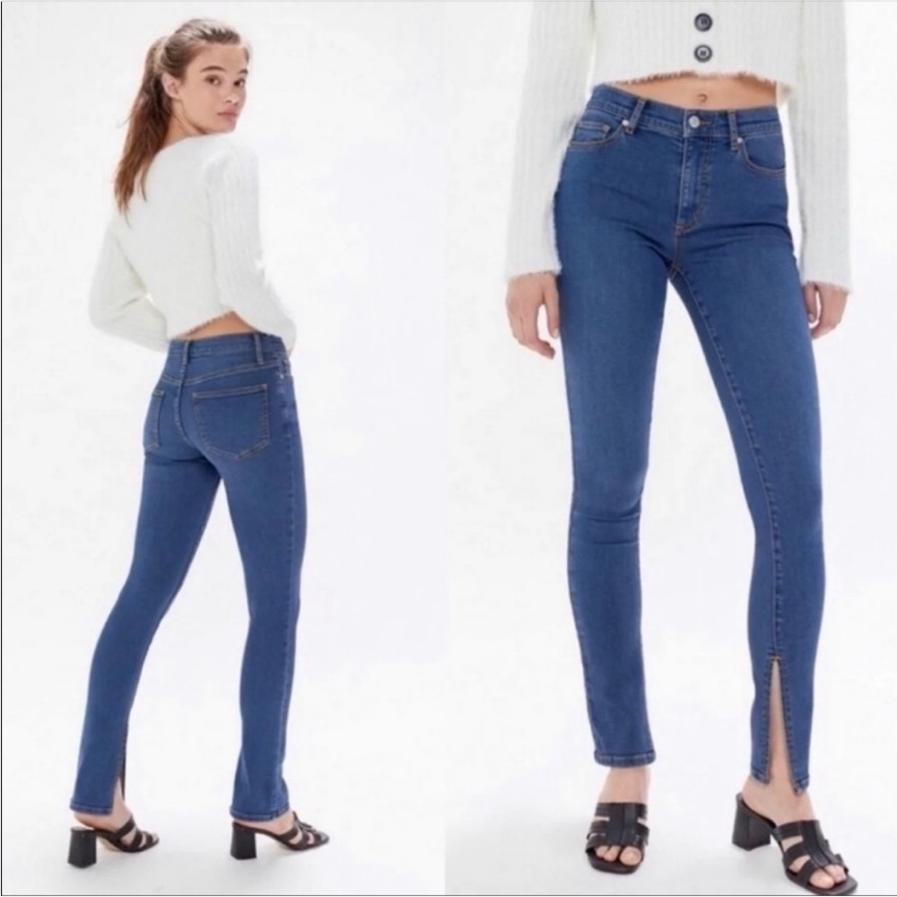 NWT BDG Urban Outfitters Twig Mid Rise Slit Jeans 27
